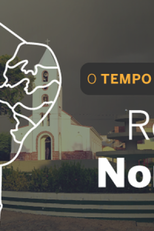O TEMPO E A TEMPERATURA: Nordeste tem previsão de chuva nesta segunda-feira (27)